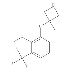 3-[2-Methoxy-3-(trifluoromethyl)phenoxy]-3-methylazetidine结构式