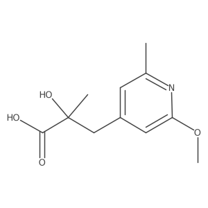2-Hydroxy-3-(2-methoxy-6-methylpyridin-4-yl)-2-methylpropanoic acid Structure