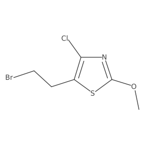5-(2-Bromoethyl)-4-chloro-2-methoxy-1,3-thiazole Structure