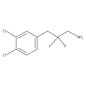 3-(3,4-Dichlorophenyl)-2,2-difluoropropan-1-amine结构式