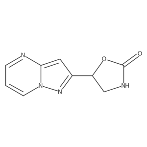 5-{Pyrazolo[1,5-a]pyrimidin-2-yl}-1,3-oxazolidin-2-one结构式