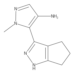 5-{1H,4H,5H,6H-cyclopenta[c]pyrazol-3-yl}-1-methyl-1H-pyrazol-4-amine Structure