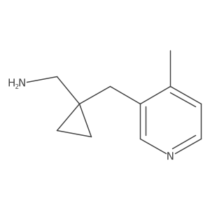 {1-[(4-Methylpyridin-3-yl)methyl]cyclopropyl}methanamine结构式