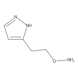 O-[2-(1H-pyrazol-3-yl)ethyl]hydroxylamine结构式