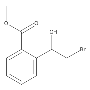 Methyl 2-(2-bromo-1-hydroxyethyl)benzoate结构式
