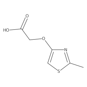 2-[(2-Methyl-1,3-thiazol-4-yl)oxy]acetic acid Structure