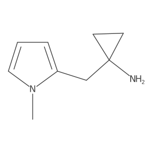 1-[(1-methyl-1H-pyrrol-2-yl)methyl]cyclopropan-1-amine结构式