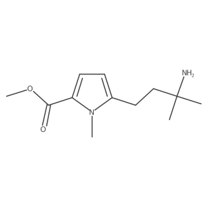 methyl 5-(3-amino-3-methylbutyl)-1-methyl-1H-pyrrole-2-carboxylate Structure