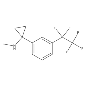 N-methyl-1-[3-(pentafluoroethyl)phenyl]cyclopropan-1-amine Structure