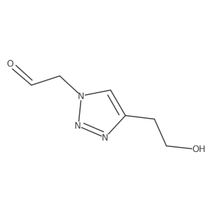 2-[4-(2-hydroxyethyl)-1H-1,2,3-triazol-1-yl]acetaldehyde Structure