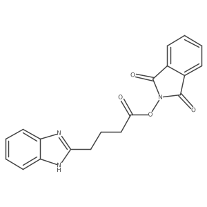 1,3-dioxo-2,3-dihydro-1H-isoindol-2-yl 4-(1H-1,3-benzodiazol-2-yl)butanoate结构式