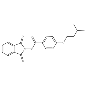1,3-dioxo-2,3-dihydro-1H-isoindol-2-yl 4-(3-methylbutoxy)benzoate Structure