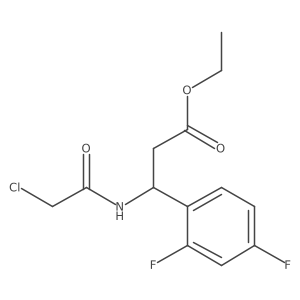 Ethyl 3-(2-chloroacetamido)-3-(2,4-difluorophenyl)propanoate Structure