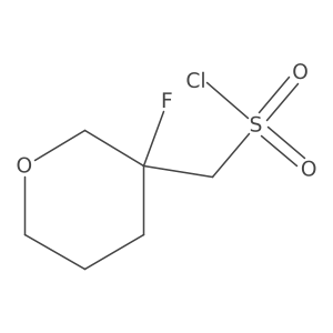 (3-Fluorooxan-3-yl)methanesulfonyl chloride结构式