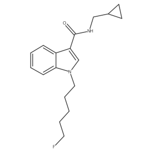 N-(cyclopropylmethyl)-1-(5-fluoropentyl)-1H-indole-3-carboxamide结构式