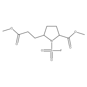 Methyl 1-fluorosulfonyl-5-(3-methoxy-3-oxopropyl)pyrrolidine-2-carboxylate Structure