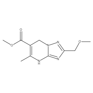 Methyl 2-(methoxymethyl)-5-methyl-4,7-dihydro[1,2,4]triazolo[1,5-a]pyrimidine-6-carboxylate结构式