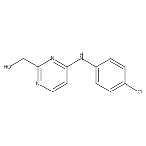 {4-[(4-Chlorophenyl)amino]pyrimidin-2-yl}methanol结构式