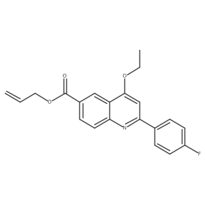 Prop-2-en-1-yl 4-ethoxy-2-(4-fluorophenyl)quinoline-6-carboxylate结构式