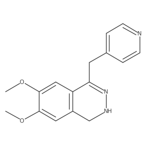 6,7-Dimethoxy-4-(pyridin-4-ylmethyl)-1,2-dihydrophthalazine结构式