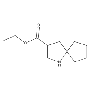Ethyl 1-azaspiro[4.4]nonane-3-carboxylate结构式