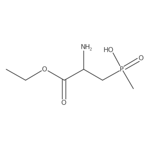 (2-Amino-3-ethoxy-3-oxopropyl)(methyl)phosphinic acid结构式