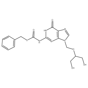 benzyl N-(9-{[(1,3-dihydroxypropan-2-yl)oxy]methyl}-6-oxo-6,9-dihydro-3H-purin-2-yl)carbamate Structure