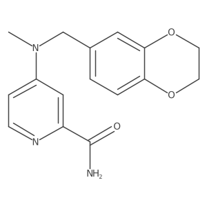 4-{[(2,3-Dihydro-1,4-benzodioxin-6-yl)methyl](methyl)amino}pyridine-2-carboxamide Structure