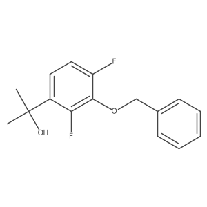 2-(3-(Benzyloxy)-2,4-difluorophenyl)propan-2-ol结构式
