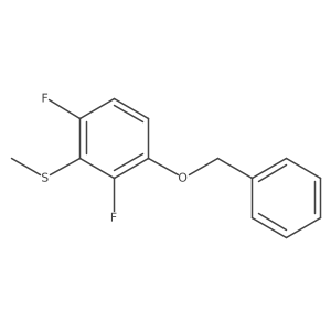 (3-(Benzyloxy)-2,6-difluorophenyl)(methyl)sulfane结构式