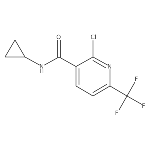 2-Chloro-N-cyclopropyl-6-(trifluoromethyl)nicotinamide Structure