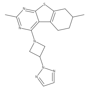 5,11-dimethyl-3-[3-(2H-1,2,3-triazol-2-yl)azetidin-1-yl]-8-thia-4,6-diazatricyclo[7.4.0.0^{2,7}]trideca-1(9),2,4,6-tetraene结构式