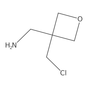 [3-(Chloromethyl)oxetan-3-yl]methanamine Structure