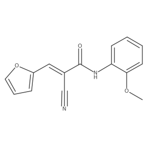 (Z)-2-Cyano-3-(furan-2-yl)-N-(2-methoxyphenyl)prop-2-enamide结构式