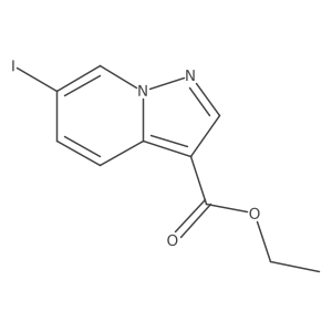 Ethyl 6-iodopyrazolo[1,5-a]pyridine-3-carboxylate结构式