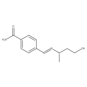 1-(4-Carbamoylphenyl)-3-methyl-3-hydroxyethyltri Structure