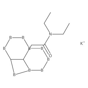 2-(1,2-Dicarbaundecaboran(11)-1-yl)-N,N-diethylacetamide potassium salt Structure