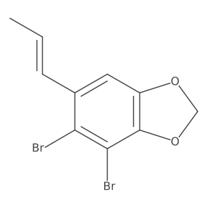 4,5-Dibromo-6-(1-propen-1-yl)-1,3-benzodioxole Structure