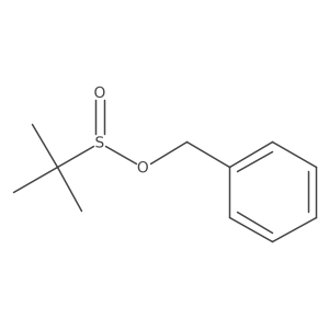 2-Methyl-2-propanesulfinic acid phenylmethyl ester Structure