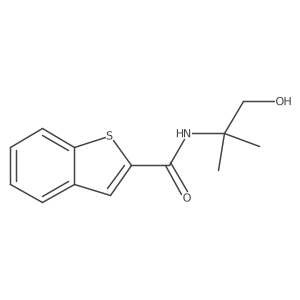 N-(1-Hydroxy-2-methylpropan-2-yl)-1-benzothiophene-2-carboxamide Structure