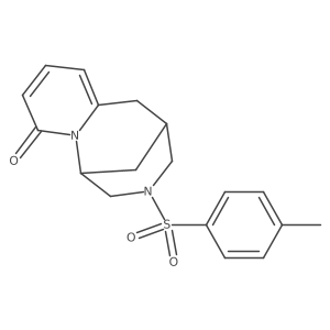 (1S,5R)-1,2,3,4,5,6-Hexahydro-3-[(4-methylphenyl)sulfonyl]-1,5-methano-10H-pyrido[1,2-d][1,4]diazocin-10-one Structure