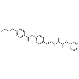 4-(2-(Anilino(oxo)acetyl)carbohydrazonoyl)phenyl 4-propoxybenzoate Structure
