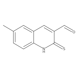 6-methyl-2-sulfanylidene-1H-quinoline-3-carbaldehyde Structure