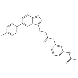 N-(3-acetamidophenyl)-2-((6-(p-tolyl)-[1,2,4]triazolo[4,3-b]pyridazin-3-yl)thio)acetamide Structure