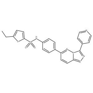 5-ethyl-N-(4-(3-(pyridin-4-yl)-[1,2,4]triazolo[4,3-b]pyridazin-6-yl)phenyl)thiophene-2-sulfonamide Structure