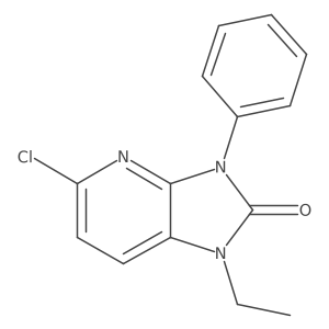 5-Chloro-1-ethyl-3-phenyl-1H-imidazo(4,5-b)pyridin-2(3H)-one Structure