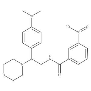 N-(2-(4-(dimethylamino)phenyl)-2-morpholinoethyl)-3-nitrobenzamide Structure