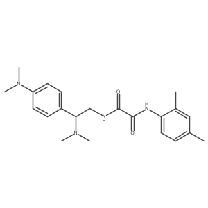 N1-(2-(dimethylamino)-2-(4-(dimethylamino)phenyl)ethyl)-N2-(2,4-dimethylphenyl)oxalamide结构式