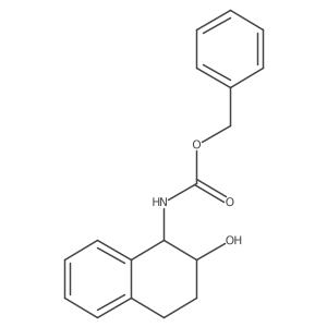 rac-benzyl N-[(1R,2R)-2-hydroxy-1,2,3,4-tetrahydronaphthalen-1-yl]carbamate结构式
