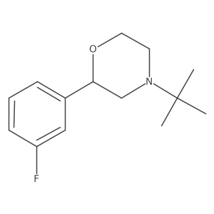 (2R)-4-tert-Butyl-2-(3-fluorophenyl)morpholine Structure